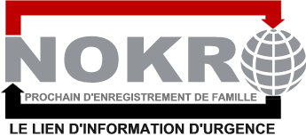 National Prochain D'Enregistrement de Famille (NOKR) le Lien d'Information d'Urgence International