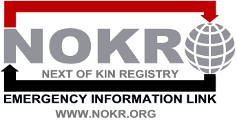 National Next Of Kin Registry (NOKR) International Emergency Information Link