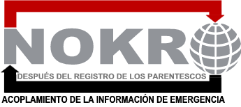 Nacional despus de acoplamiento internacional de la informacin de emergencia del registro de los parentescos (NOKR)