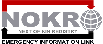 National Next Of Kin Registry (NOKR) International Emergency Information Link